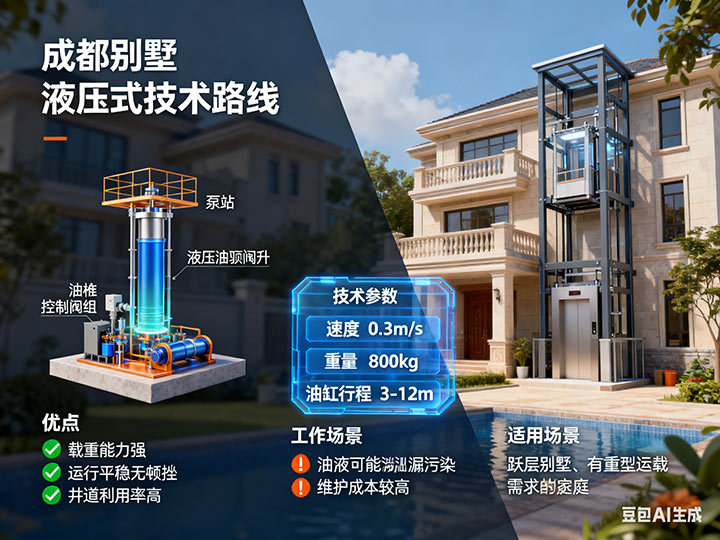 成都別墅電梯